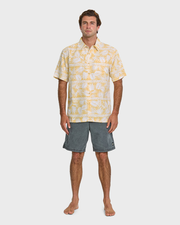 Quiksilver Waterman Fern Garden Short Sleeve Shirt
