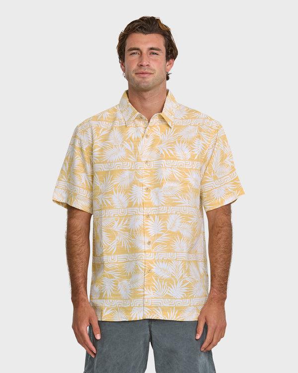 quiksilver Waterman Fern Garden Short Sleeve Shirt