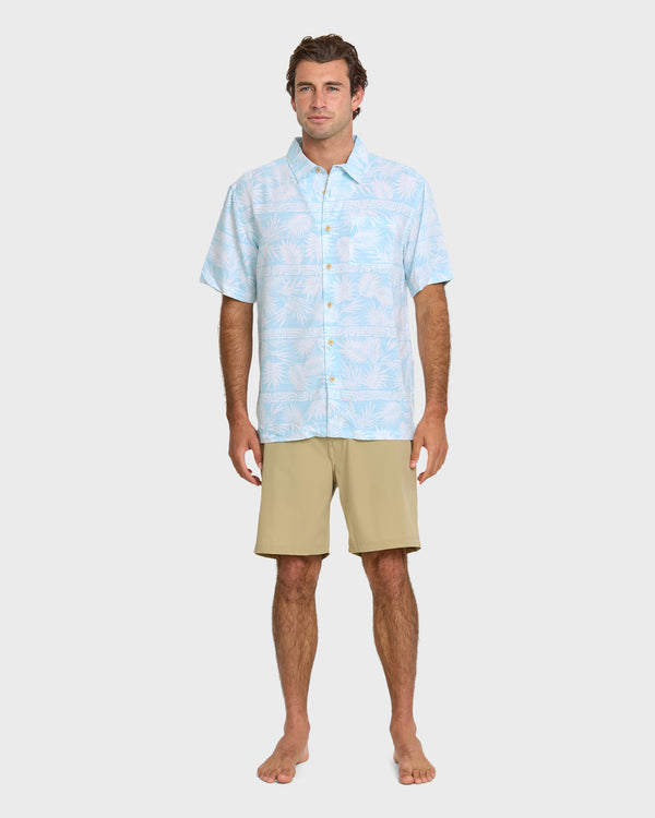 Quiksilver Waterman Fern Garden Short Sleeve Shirt