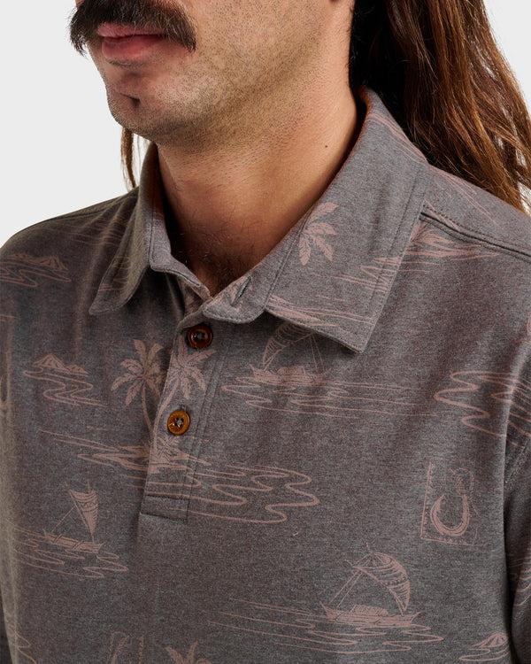 Quiksilver Waterman Island Daze Polo T-Shirt