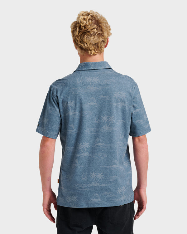 Quiksilver Waterman Island Daze Polo T-Shirt