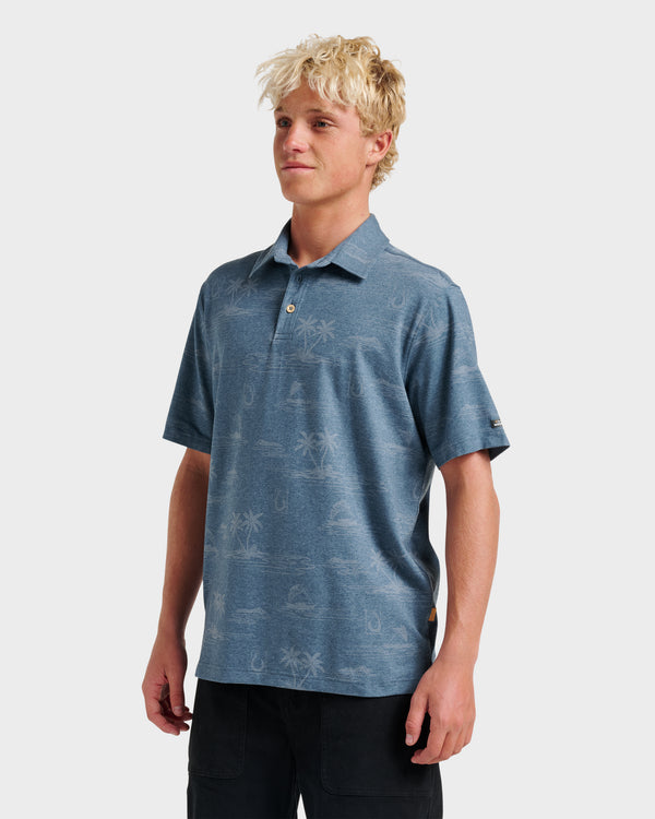 Quiksilver Waterman Island Daze Polo T-Shirt