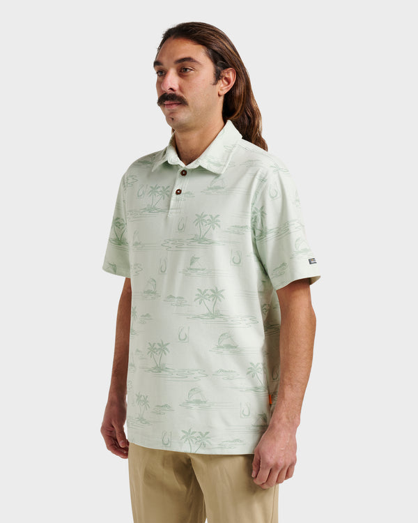 Quiksilver Waterman Island Daze Polo T-Shirt