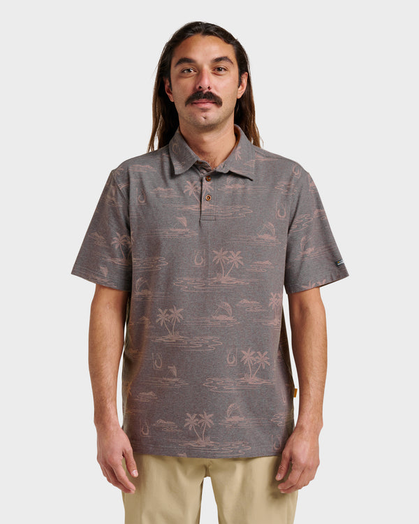 quiksilver Waterman Island Daze Polo T-Shirt