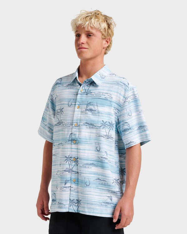 Quiksilver Waterman Island Daze Short Sleeve Shirt