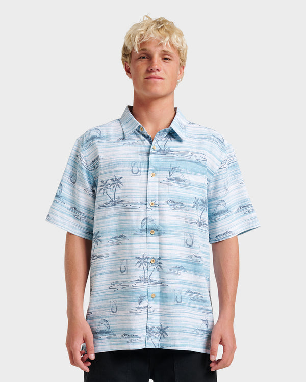 quiksilver Waterman Island Daze Short Sleeve Shirt