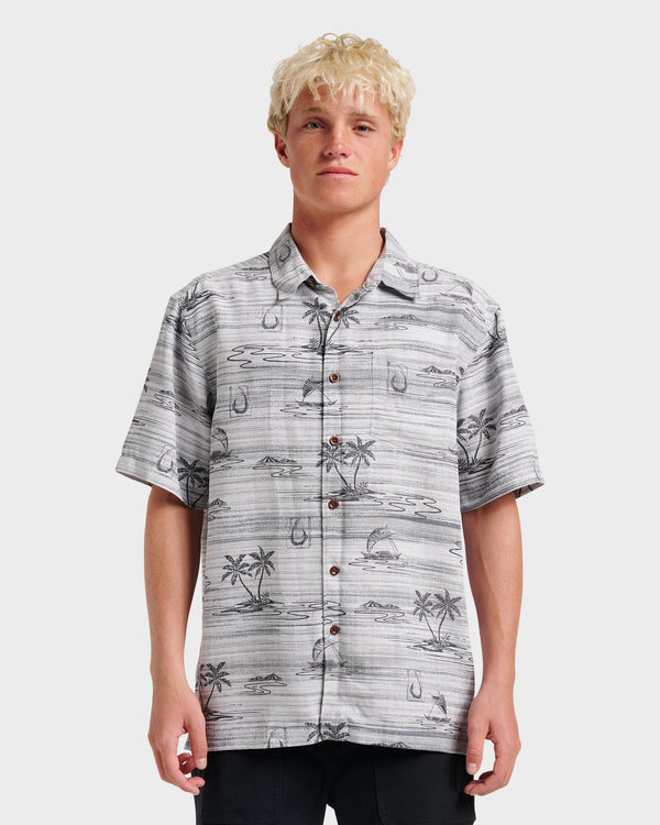 quiksilver Waterman Island Daze Short Sleeve Shirt