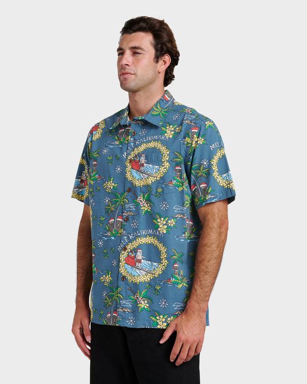 Quiksilver Waterman Surfing Santa Shirt