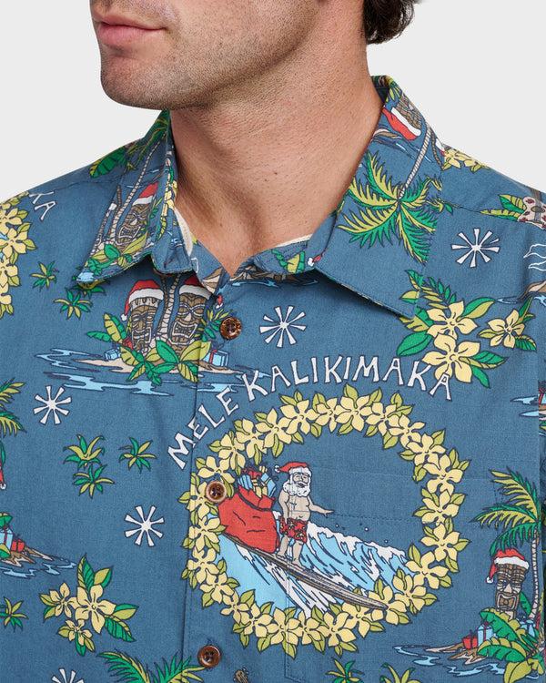 Quiksilver Waterman Surfing Santa Shirt