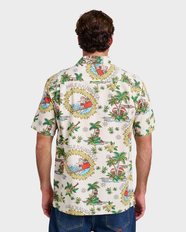 Quiksilver Waterman Surfing Santa Shirt