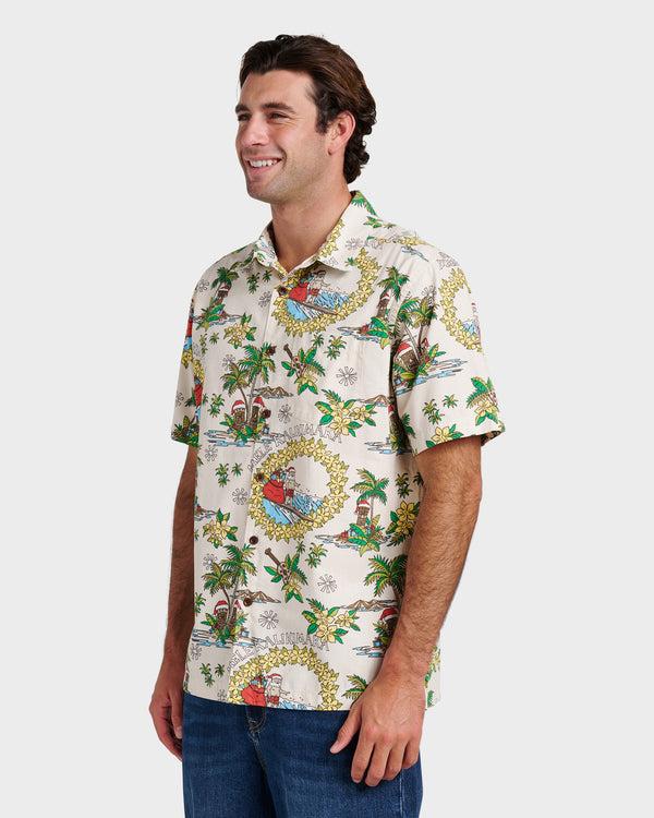 Quiksilver Waterman Surfing Santa Shirt