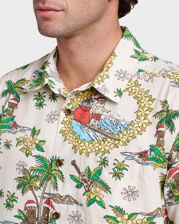Quiksilver Waterman Surfing Santa Shirt