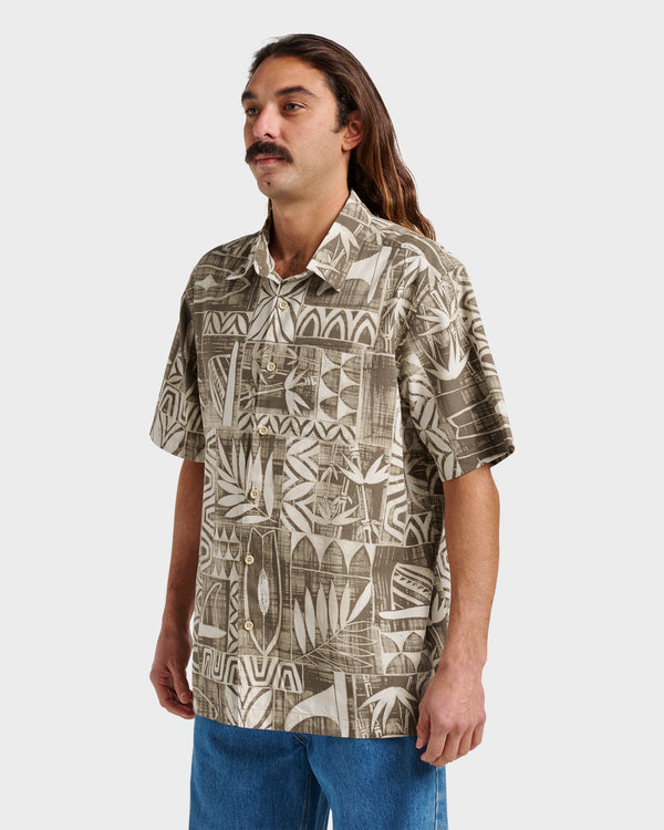 Quiksilver Waterman Talk Story Short Sleeve Shirt