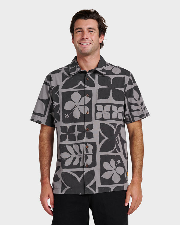 quiksilver Waterman Tiki Island Shirt