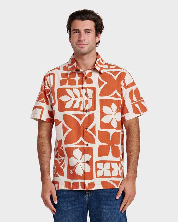 quiksilver Waterman Tiki Island Shirt