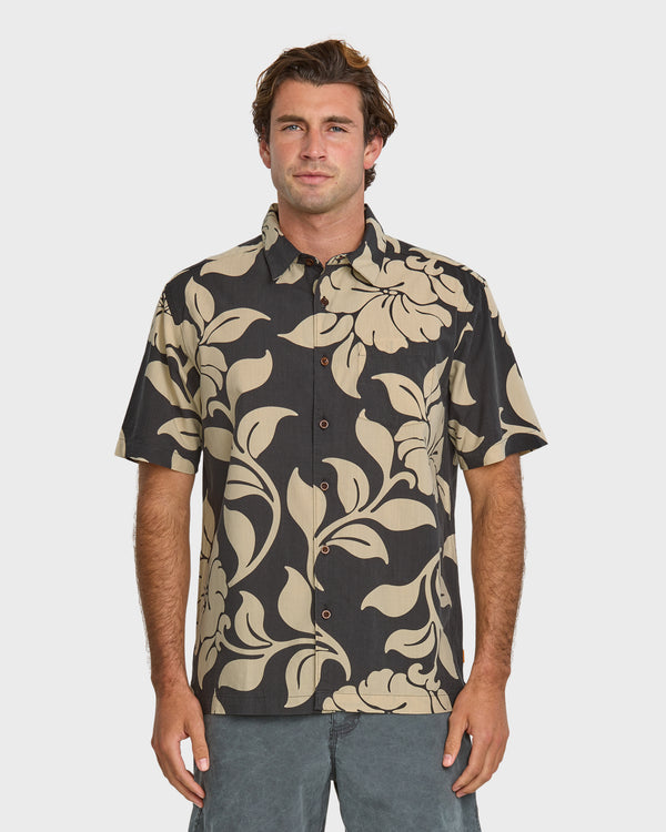 quiksilver Waterman All Time Pareo Short Sleeve Shirt