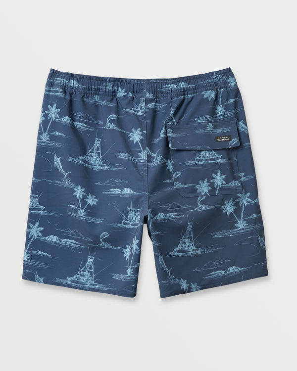 Quiksilver Waterman Paradise Found Volley Swim Trunk