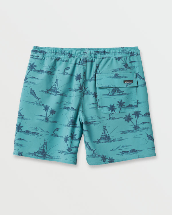 Quiksilver Waterman Paradise Found Volley Swim Trunk