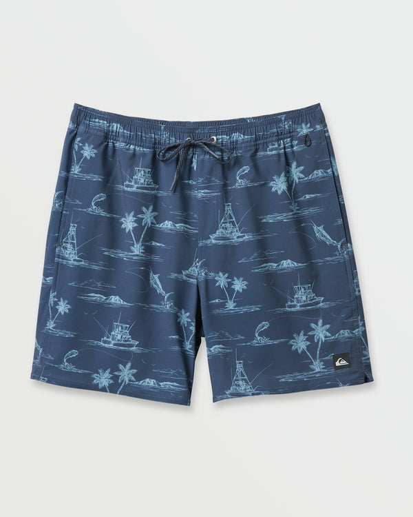 quiksilver Waterman Paradise Found Volley Swim Trunk