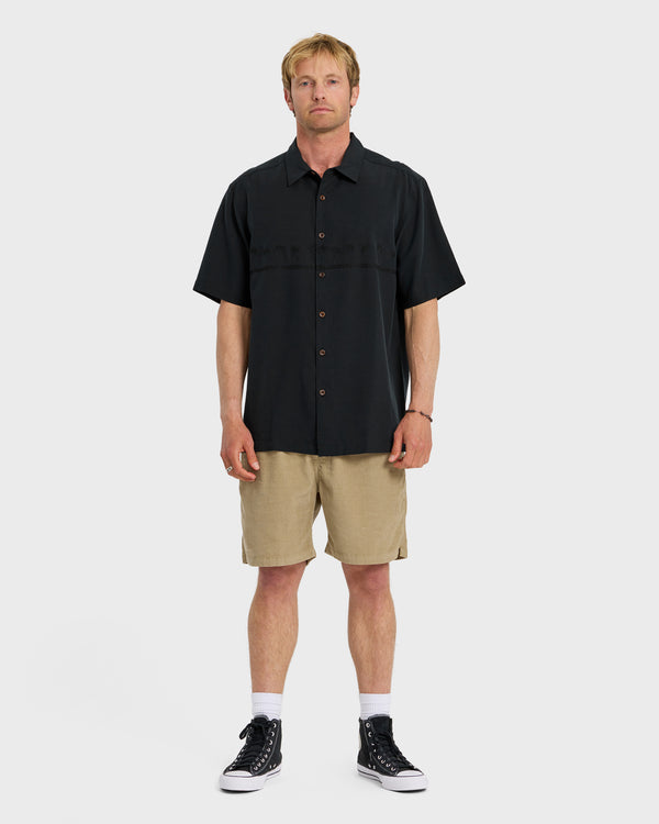 Quiksilver Waterman Tahiti Palms Premium Anti-Wrinkle Shirt