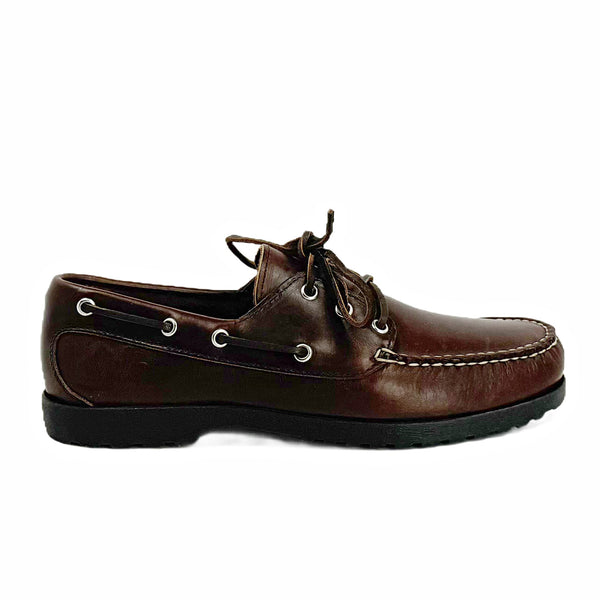 quoddy In Stock Men’s Quoddy Head Boat Shoe CL: Brown Black