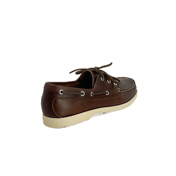 Quoddy In Stock Men’s Quoddy Head Boat Shoe CL: Brown Natural