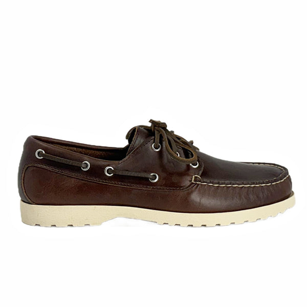quoddy In Stock Men’s Quoddy Head Boat Shoe CL: Brown Natural
