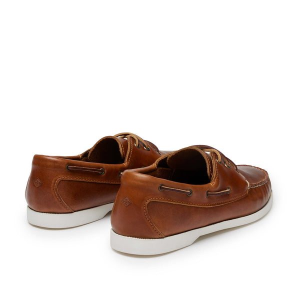 Quoddy In Stock Men’s Quoddy Head Boat Shoe: Whiskey