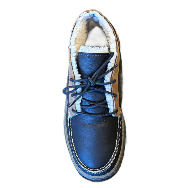 Quoddy Kid's/Women's Perry Chukka LE: Leather And Shearling