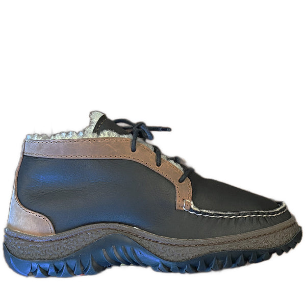 quoddy Kid's/Women's Perry Chukka LE: Leather and Shearling