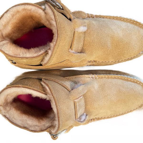 Quoddy KKB Original Ring Boot - Sand Suede Shearling Lined