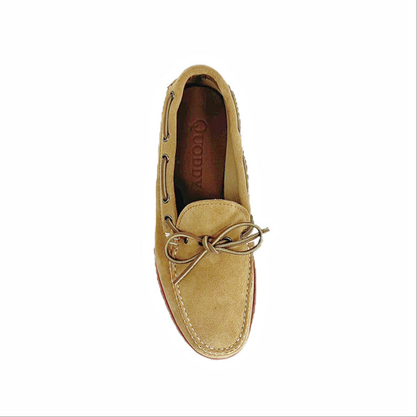 Quoddy LE Men's Canoe Shoe Classic: Toast Suede Brick