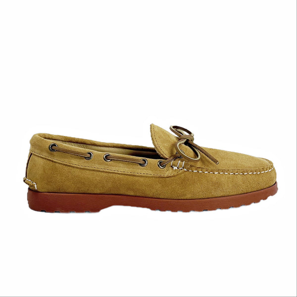 quoddy LE Men's Canoe Shoe Classic: Toast Suede Brick
