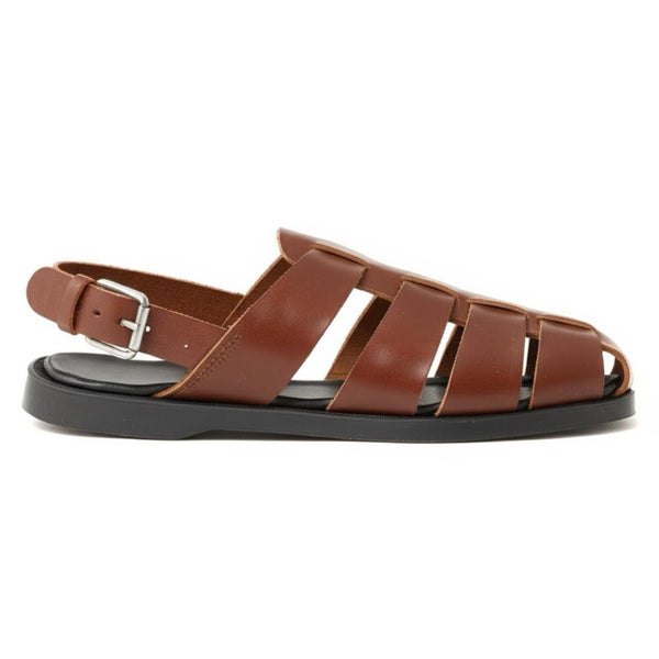 quoddy Men’s Fisherman Sandal Quick Turn: Chestnut Brown