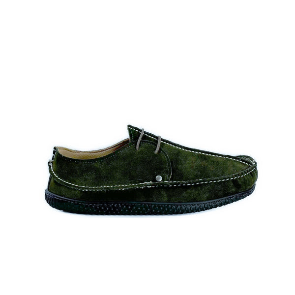 quoddy Men's LE Meridian - EXERSOLE® by Quoddy "Barefoot": Forest Suede