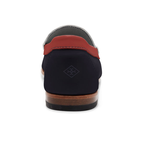 Quoddy Men's Penny Loafer Classic LE: Black/Zephyr/White