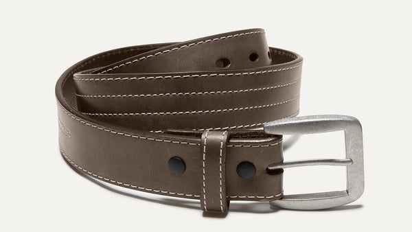 quoddy Accessory Belts - Stitched Natural
