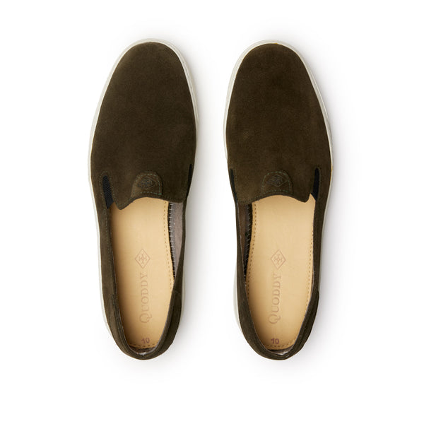 Quoddy Bobby Slip On Hunter Green