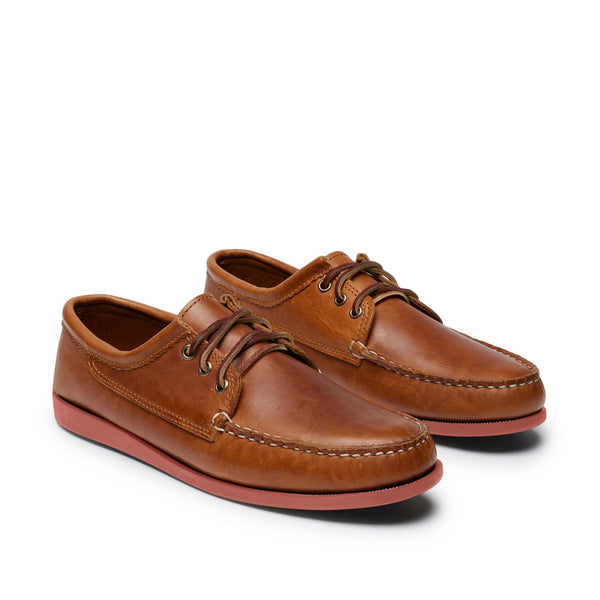 Quoddy In Stock Men’s Blucher Shoe: Whiskey