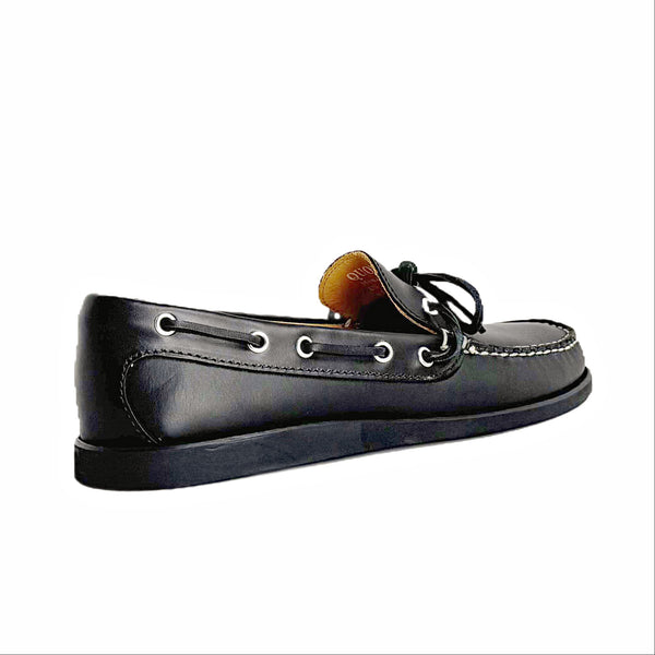 Quoddy In Stock Men’s Canoe Shoe: Black