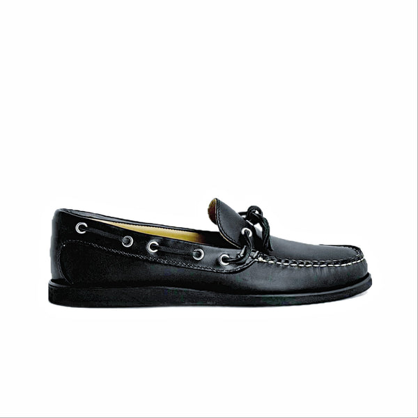 quoddy In Stock Men’s Canoe Shoe: Black