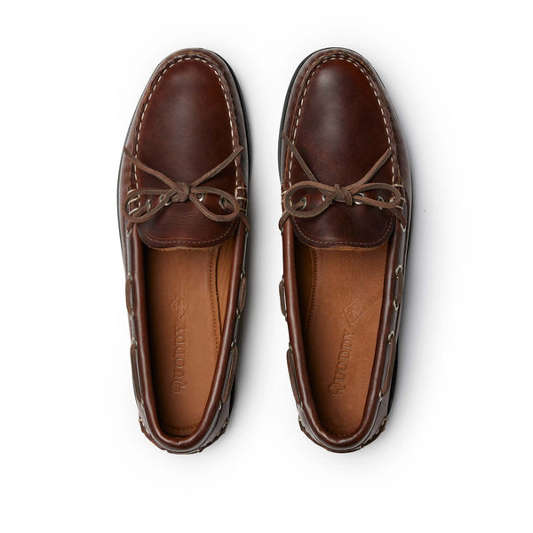 Quoddy In Stock Men’s Canoe Shoe: Brown