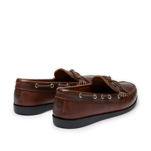 Quoddy In Stock Men’s Canoe Shoe: Brown