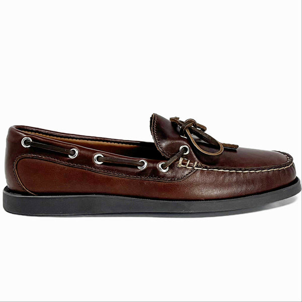 quoddy In Stock Men’s Canoe Shoe: Brown