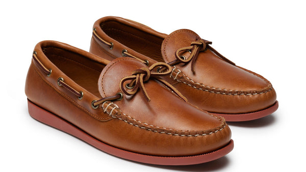 Quoddy In Stock Men’s Canoe Shoe: Whiskey
