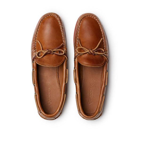 Quoddy In Stock Men’s Canoe Shoe: Whiskey