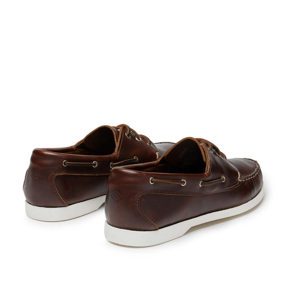 Quoddy In Stock Men’s Quoddy Head Boat Shoe: Brown