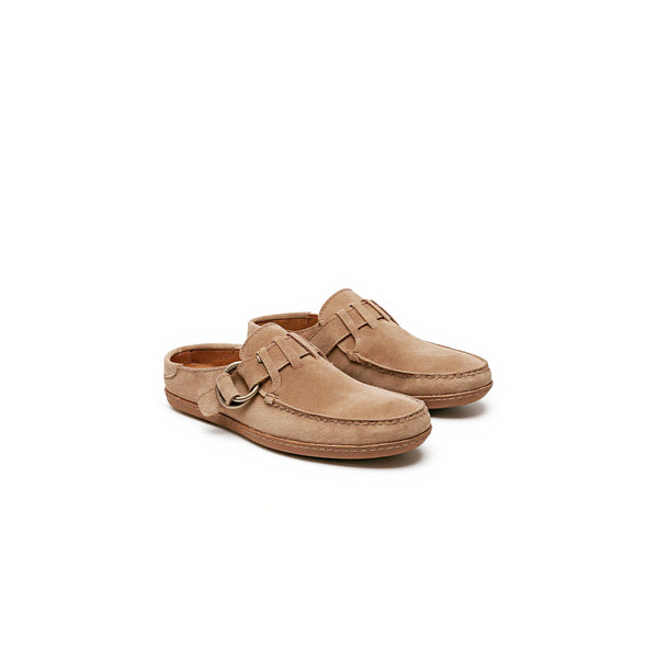Quoddy In Stock Men’s Ring Mule: Mushroom Suede