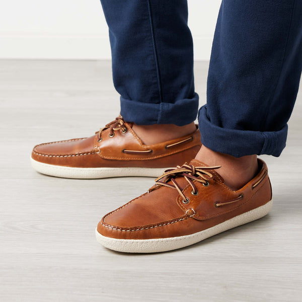 Quoddy In Stock Men’s Runabout Shoe: Whiskey