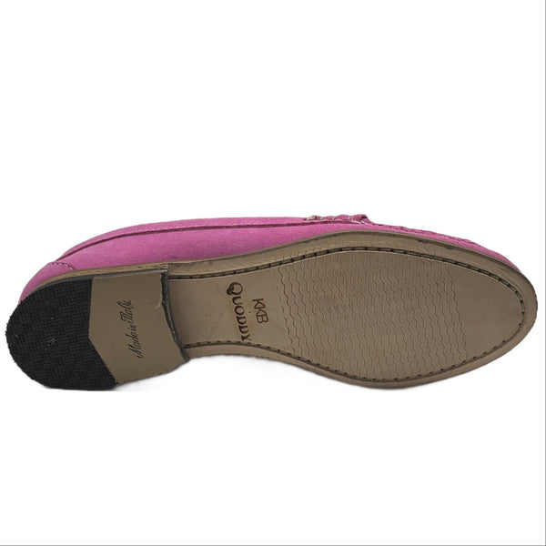 Quoddy KKB Penny Loafer: Brilliant Pink Suede